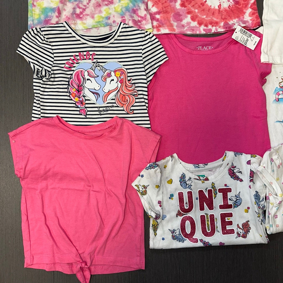 Lot of 13 Girl Size 4T Clothing Bundle Short Sleeve Summer Spring 2 NWT items - Picture 3 of 8